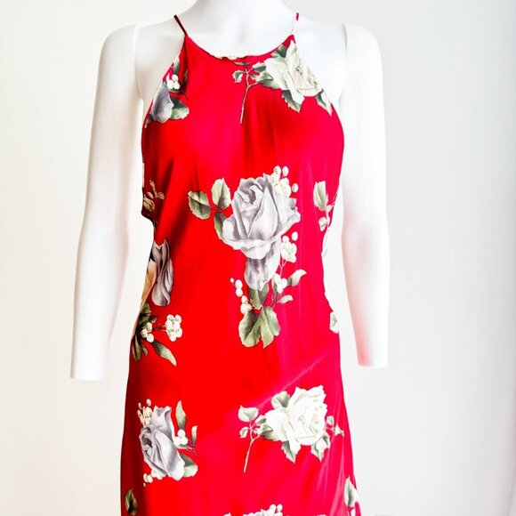 Marnie West Vintage Floral Bias cut Floral Maxi Dress S/M Made in USA - Picture 4 of 6